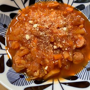 445177の作ってみた!投稿(作り置きや冷凍保存に♪『白菜と切り干し大根のミネストローネ』)