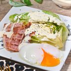 【レタスステーキ（シーザーソース）】レタスで温サラダ♪
