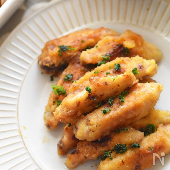 【漬け込み不要】手羽中のアップルジンジャーソテー。