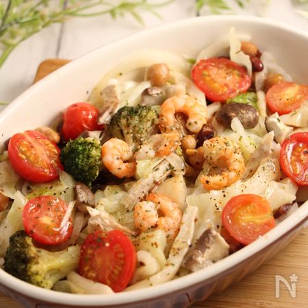 レンジで簡単 野菜のアヒージョ にんにくごま風味 By だんどり レシピサイト Nadia ナディア プロの料理家のおいしいレシピ