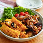 鶏肉ととうもろこしのバター昆布炒め【夏おかず！】