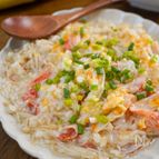 残りご飯で♪【カニカマあん雑炊】