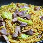 砂肝の焼きそば