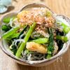 ３分副菜♪【レンチン小松菜とじゃこの煮浸し風】