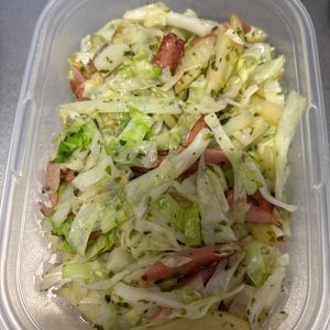 ちちちの作ってみた!投稿(行列の定食屋さんの🍚のり塩じゃがバター野菜炒め定食🤩)