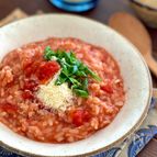 冷やご飯復活！【レンジで濃厚トマトリゾット】
