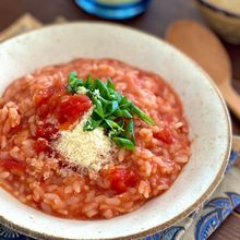 冷やご飯復活！【レンジで濃厚トマトリゾット】