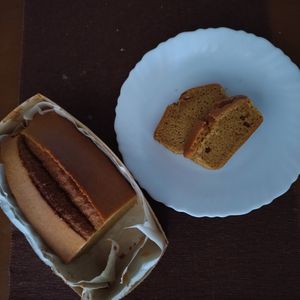 1157346の作ってみた!投稿(焼くまで5分バターなし！本当においしい【米粉パウンドケーキ】)