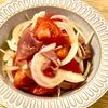 michuの作ってみた!投稿(和風～なマリネ風《トマトと新玉と生ハムのサラダ》)