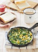 5分で栄養満点。にらチーズオムレツ