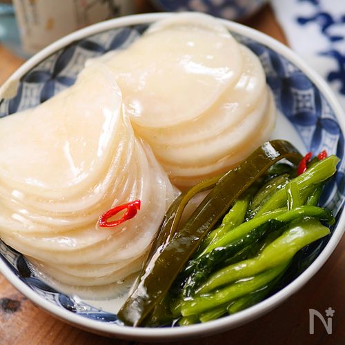 京都の老舗のお漬物風✨ねばねば千枚漬け🤭💕