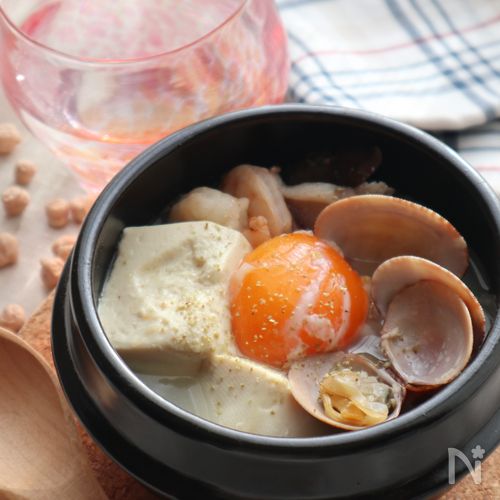 辛くない!うま味たっぷり【ひよこ豆スンドゥブ】