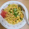 1233285の作ってみた!投稿(鮭フレークで簡単！「鮭と卵の炒飯」)