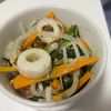 あいなの作ってみた!投稿(チンして和えるだけ！地味にうまい「小松菜ともやしのごま和え」)