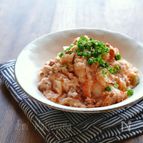 大根おろしとキムチと納豆のマヨぽん和え