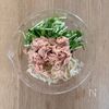レンチン3分《もやしと水菜♡旨だれツナサラダ》の工程1