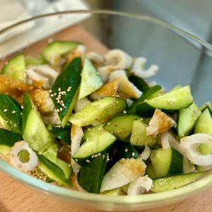 りりの作ってみた!投稿(さっぱりやみつき副菜♪『ちくわときゅうりの塩だれ和え』)
