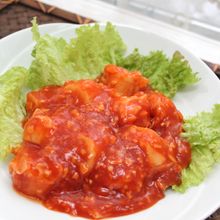 【冷食アレンジ】エビシュウマイのエビチリ風