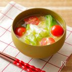 キャベたまトマトみそ汁