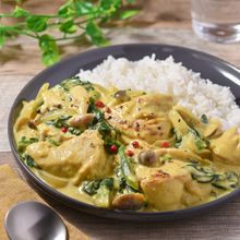 ほうれん草とチキンのクリームカレー│ルウ不要！鶏むねしっとり