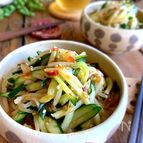 豆板醤があれば！簡単やみつき【きゅうりともやしの旨辛ナムル】