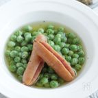 お豆が主役！ほくほく甘い！フレッシグリーンピースのコンソメ煮