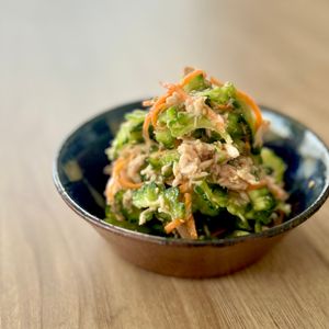 くるぶし。の作ってみた!投稿(過去一美味しい《ゴーヤの旨だれ♡ツナサラダ》)