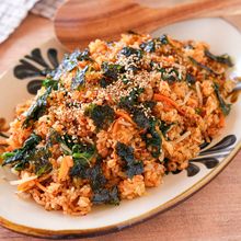【石焼ビビンバ風炒飯】炒めず作れる♪夫も絶賛！