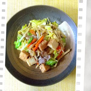 チョロリスの作ってみた!投稿(野菜を無駄なく消費♡『やみつき中華風野菜炒め』)