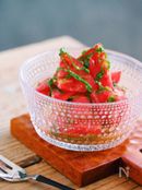 汁まで飲みほす美味しさ♡トマトと大葉のだしマリネ