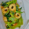 とまっちょ嫁の作ってみた!投稿(【小松菜とちくわのごま油炒め】お弁当や作り置きにも◎)