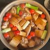 わさびで食べる♪【鶏肉と厚揚げのバター煮】の工程3