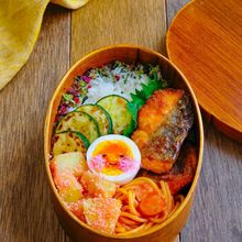 お弁当に♪鮭のめんつゆバター照り焼き