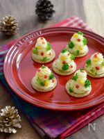 クリスマスに☆マッシュポテトのツリーカナッペ