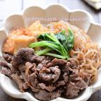 【牛肉と厚揚げと糸こんのすき焼き煮】味しみ糸こんがたっぷり！