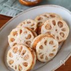 れんこんの海老はさみ揚げ
