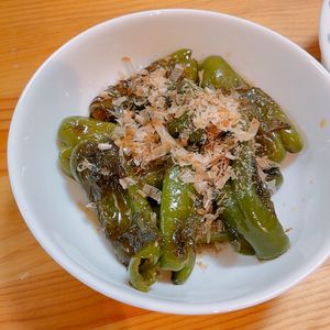 1613897の作ってみた!投稿(ピーマンが美味しい☆食材ひとつ簡単副菜『ピーマンの焼き浸し』)