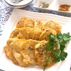ふわっふわの牡蠣と豆腐の落とし焼き♡