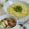 豚ばら肉とねぎの甘辛醤油つけ麺