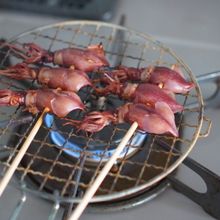ホタルイカの串焼き