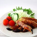 <10分で晩ごはん>ジューシー美味しい♡肉巻きナスの生姜焼き