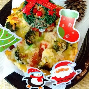 チョロリスの作ってみた!投稿(ほくほくヘルシー！スマッシュドポテトのキッシュ)