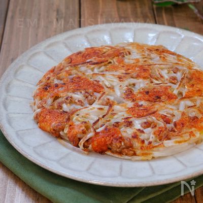 *もやし納豆チーズチヂミ*