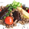 焼き肉のタレで簡単!なすとミニトマトと牛肉の炒め物