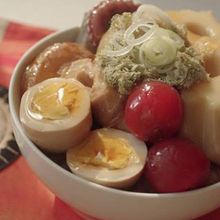 出汁が美味しい♪おでん（関東だき）丼