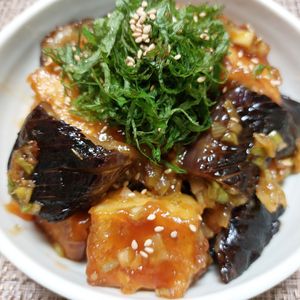 よっこの作ってみた!投稿(【ピリ辛やみつき厚揚げなす】薬味だれが絶品！ご飯が進みます)