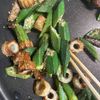 1504414の作ってみた!投稿(【焼きおくらのごま和え】簡単/食材ひとつ/作り置き/お弁当)