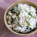 給食のあれ！わかめごはん。