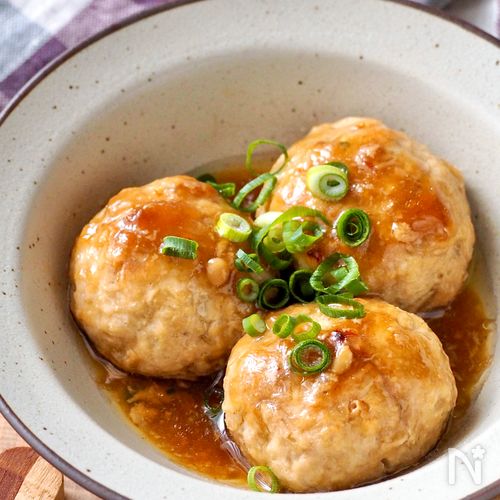 こんがりジューシー♪【和風煮込み焼きハンバーグ】