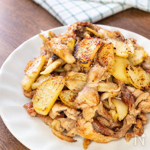 【じゃがいもと豚こまのうま塩炒め】ご飯が進むおかず♪時短
